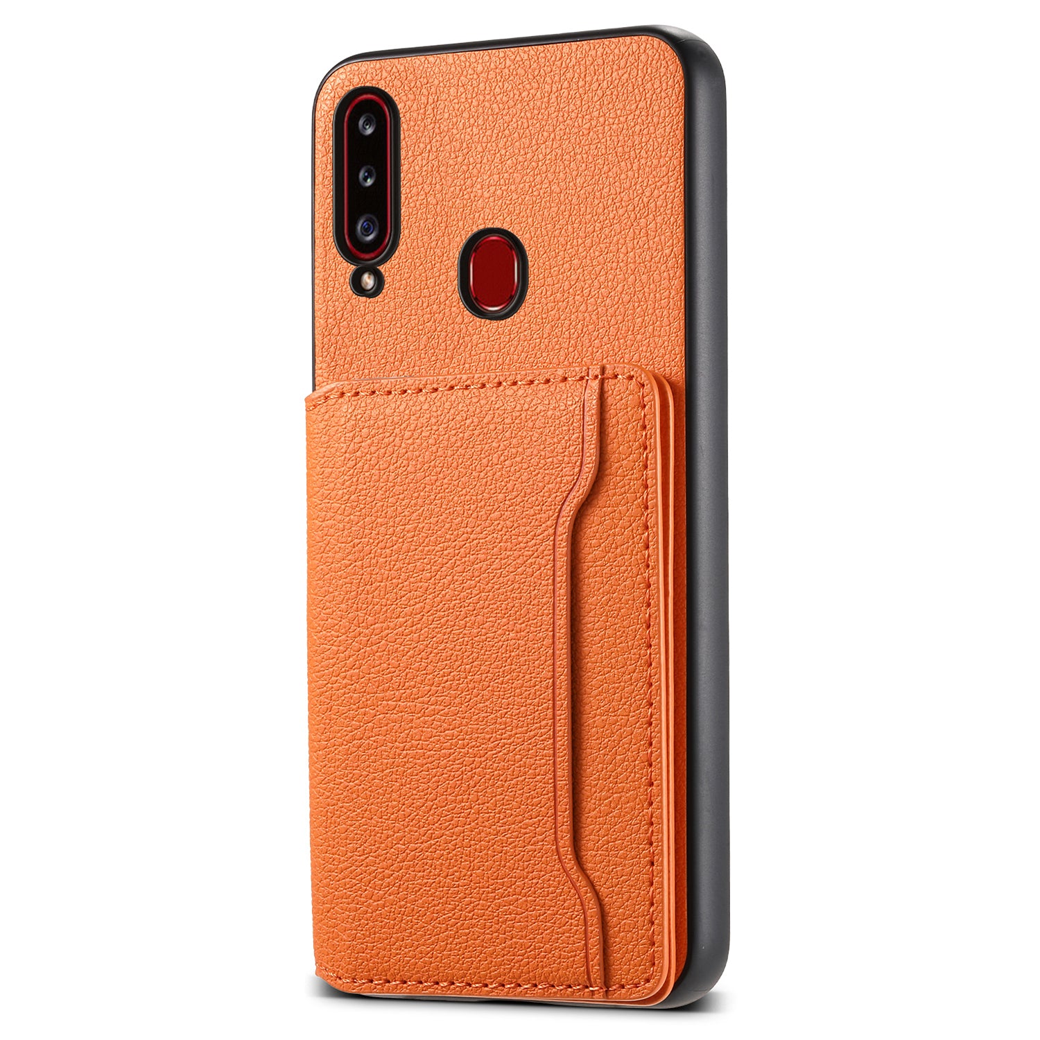For Samsung Galaxy A20s Phone Case Card Slots Kickstand Phone Cover Calf Texture For Samsung Galaxy A20s Phone Case Card Slots Kickstand Phone Cover Calf Texture